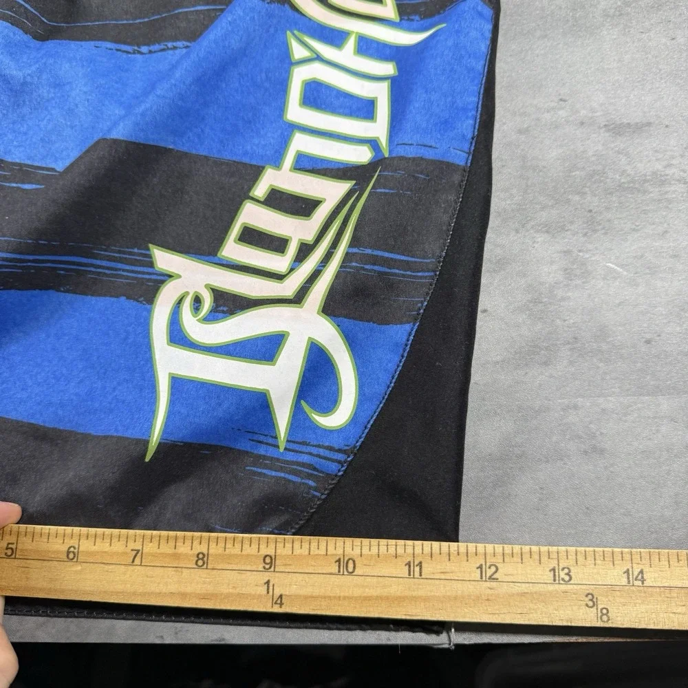 Southpole Bathing Suit Swim Trunk 36 Black Blue Green Surf Skate Y2K Board Short